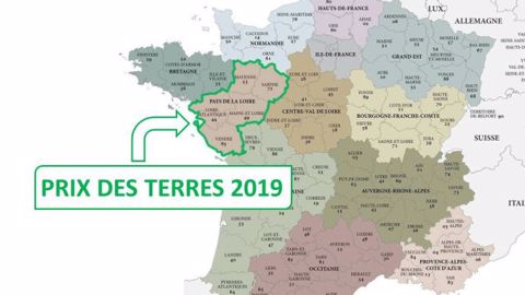 En Pays de la Loire, les prix du foncier 2019 atteignaient en moyenne 3 800 € l'hectare libre (©Terre-net Média)