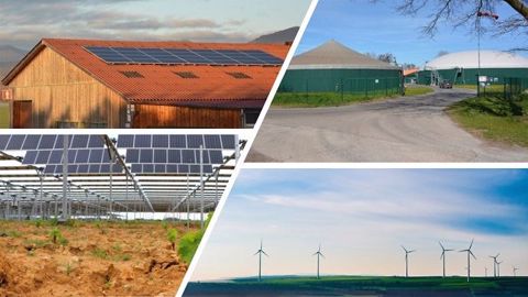 Selon le rapport, le secteur agricole, avec au moins 50 000 exploitations concernées, assure déjà 20 % de la production d'énergies renouvelables : soit 3,5 % de la production nationale d'énergie. (©Pixabay, Sun'R et Terre-net Média) Selon le rapport, le secteur agricole, avec au moins 50 000 exploitations concernées, assure déjà 20 % de la production d'énergies renouvelables : soit 3,5 % de la production nationale d'énergie. (©Pixabay, Sun'R et Terre-net Média)