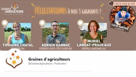 Deux jeunes agricultrices lauréates et une "coup de cœur du jury" : cette année, le concours Graines d'agriculteurs devrait s'appeler "Graines d'agricultrices" ! (©Terres Innovantes)