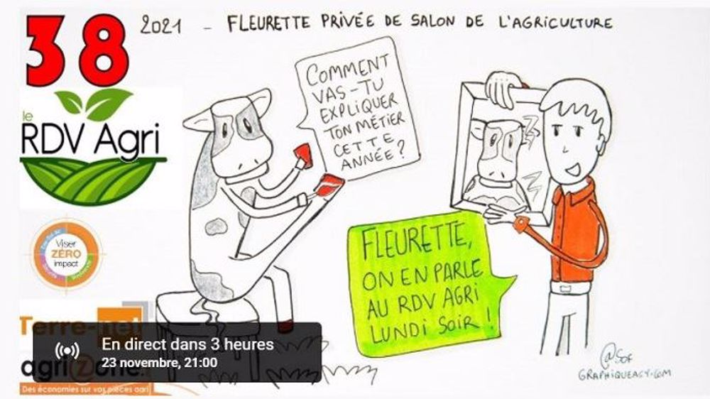 Quelles alternatives aux salons pour communiquer sur l'agriculture ? Vous le saurez ce soir en participant au 38<sup>e</sup> RDV agri sur Youtube... (©Thierry agriculteur d'aujourd'hui)