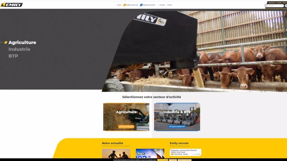 Emily a refondu son site internet pour s'adapter au mode de consultation des agriculteurs qui utilisent de plus en plus le smartphone. (©Terre-net Média)