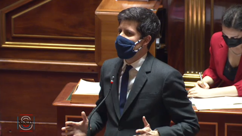 Le ministre de l'agriculture, Julien Denormandie, lors des questions au gouvernement le 3 février (©Sénat) Le ministre de l'agriculture, Julien Denormandie, lors des questions au gouvernement le 3 février (©Sénat)