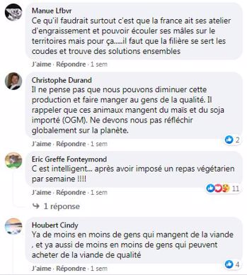 posts facebook web agri du jeune bovin dans les cantines scolaires