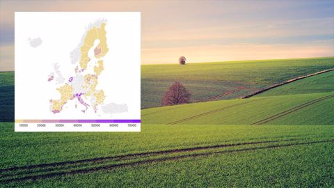 Le prix des terres agricoles dans les pays européens, région par région Le prix des terres agricoles dans les pays européens, région par région