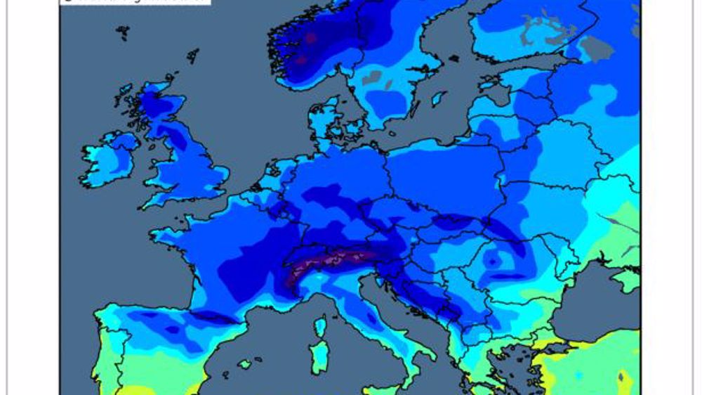 Températures minimales prévues au 7 avril. (©WorldAgWeather)