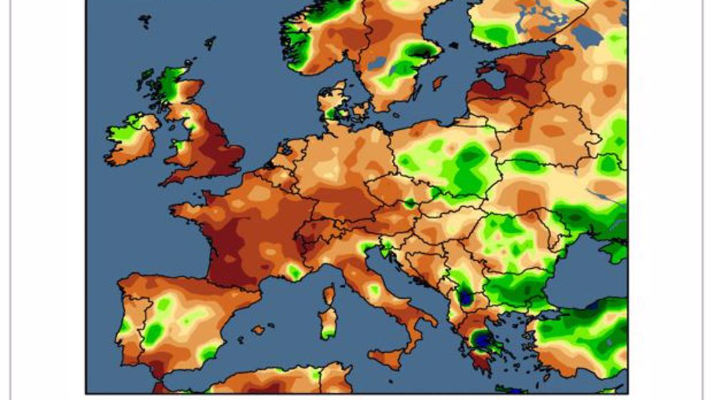 Écart de précipitations par rapport à la normale sur les 30 derniers jours. (©WorldAgWeather)