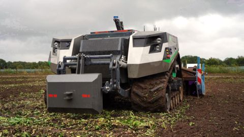 Claas pourrait proposer des robots autonomes de 156 ch dès 2022. (©Claas) Claas pourrait proposer des robots autonomes de 156 ch dès 2022. (©Claas)