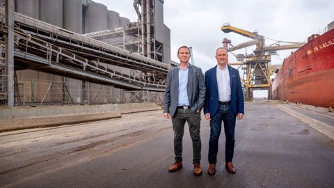Laurent Bué et Joël Ratel sont respectivement le président et le directeur de la Sica Nord céréales. (©Nord céréales)