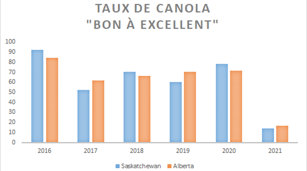 Notations de culture des canolas canadiens.
