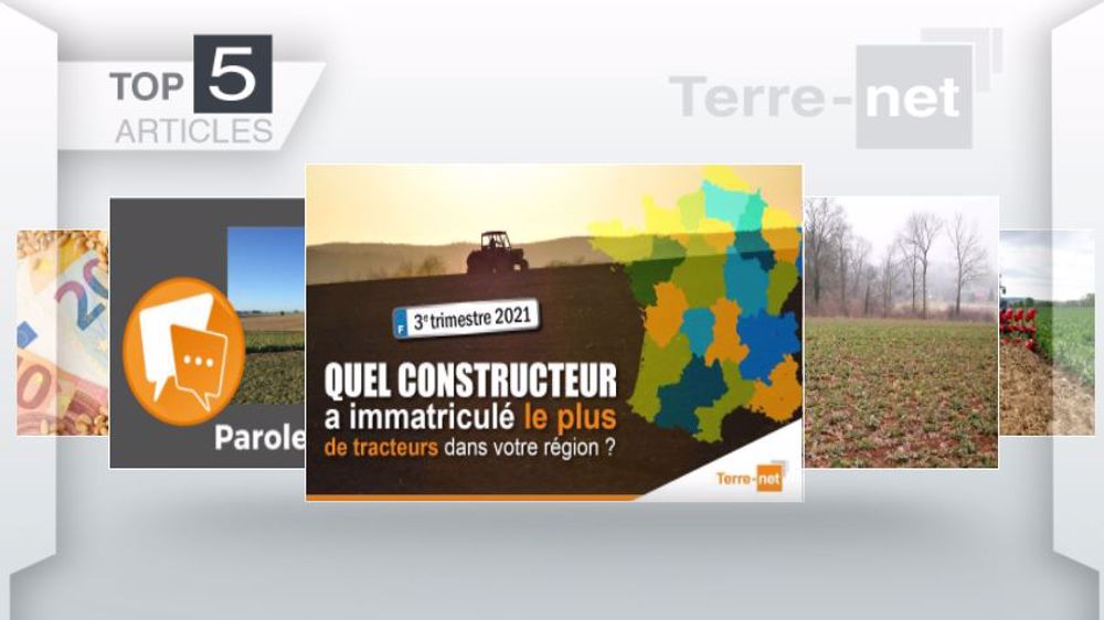Articles les plus lus sur Terre-net cette semaine. (©Terre-net Média)