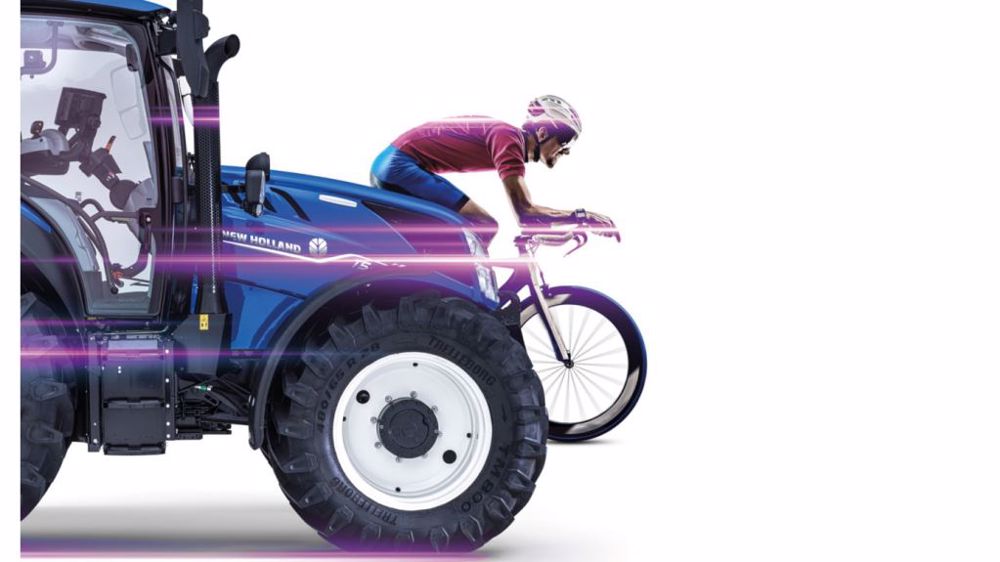 New Holland sponsorise le Tour d'Italie pour tenter de gagner en visibilité. (©New Holland)