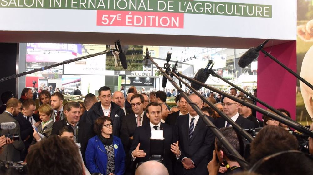 Emmanuel Macron au Salon de l'agriculture 2020. (©Terre-net Média)