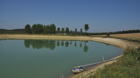 Pour Thierry Boudaud, président de la Coop de l'eau, les retenues d'eau représentent des « accélérateurs de transition écologique » permettant d'assurer la survie de « générations d'agriculteurs ». (©Terre-net Média)