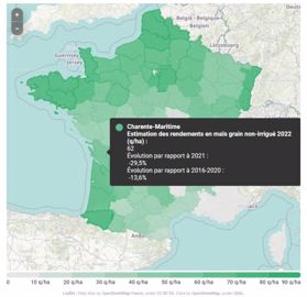 Estimations de rendement en maïs Estimations de rendement en maïs