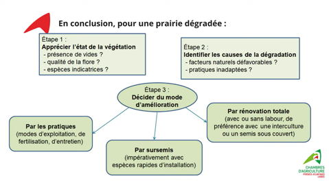 Renouveler une prairie dégradée