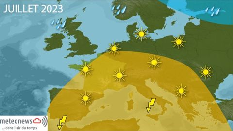 Tendances météo pour juillet 2023