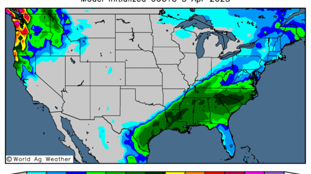 Les pluies risquent de rester rares dans le Midwest. (©WorldAgWeather)