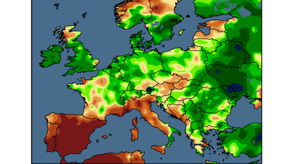 L'Espagne subit une sécheresse préoccupante. (©WorldAgWeather) L'Espagne subit une sécheresse préoccupante. (©WorldAgWeather)