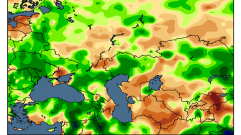 La Russie profite de très bonnes conditions climatiques. (©WorldAgWeather) La Russie profite de très bonnes conditions climatiques. (©WorldAgWeather)