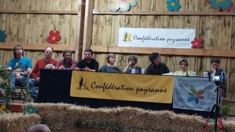 Le dernier congrès de la Confédération paysanne a réuni plus de 400 adhérents (©@compte twitter Confédération paysanne)