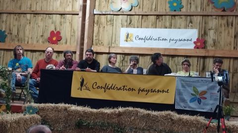 Le dernier congrès de la Confédération paysanne a réuni plus de 400 adhérents (©@compte twitter Confédération paysanne) Le dernier congrès de la Confédération paysanne a réuni plus de 400 adhérents (©@compte twitter Confédération paysanne)