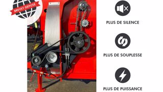 Le système Powerdrive dissocie l'entraînement de la turbine de celui du démêleur pour améliorer la puissance et limiter le bourrage. (©Euromark)