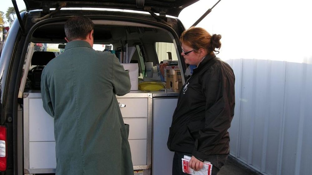 Voiture de vétérinaire rural