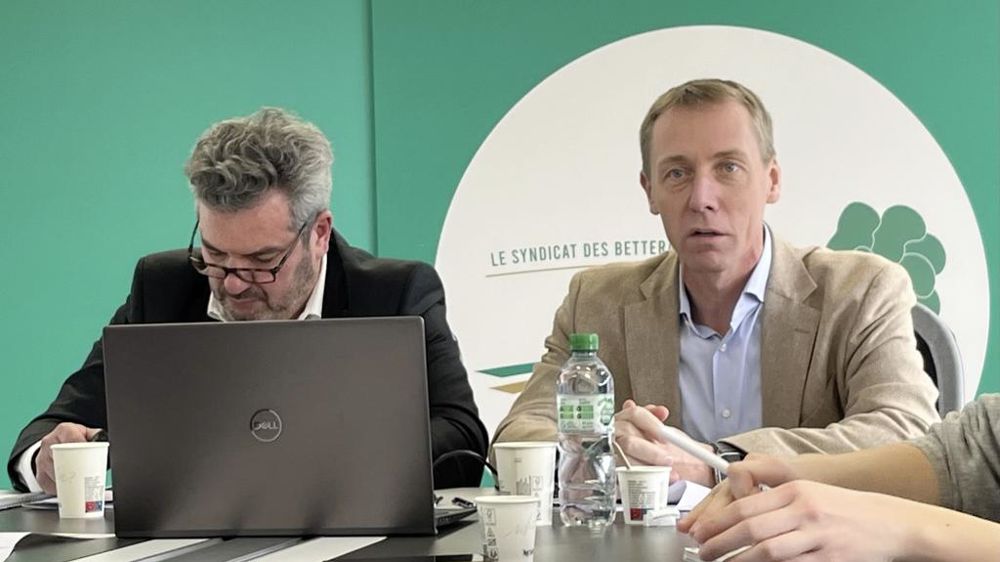 Nicolas Rialland directeur général de la CGB et Franck Sander président de la CGB