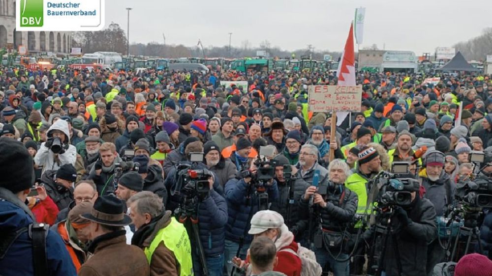 Début janvier, les agriculteurs allemands ont manifesté pendant une semaine dans tout le pays. Ici, à Nuremberg.