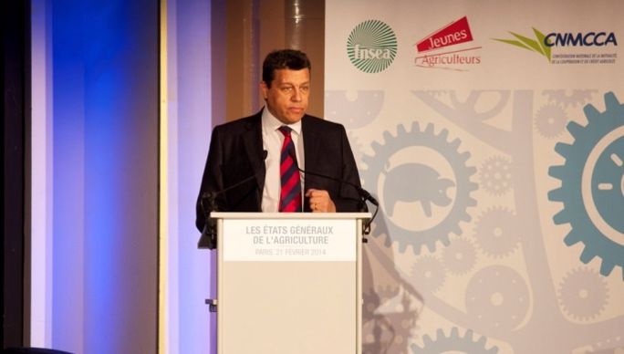 Xavier beulin, président de la Fnsea aux états généraux de l'Agriculture.