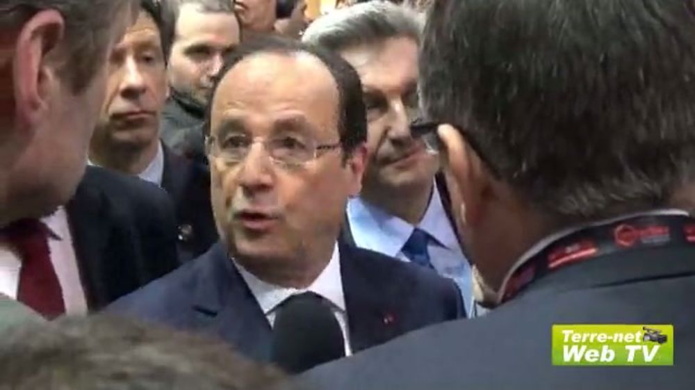Hollande vient promouvoir l’élevage, l’innovation, la réussite et la recherche