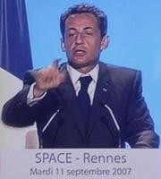 Nicolas Sarkozy au Space 2007 - © Photo Pierre Boiteau, Terre-net Média