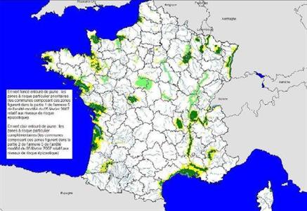 Carte des zones à risque particulier