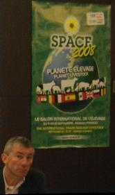 Jean-Yves Rissel, éleveur responsable des concours animaux du salon Space (photo Terre-net Média, parue sur Web-agri.fr)