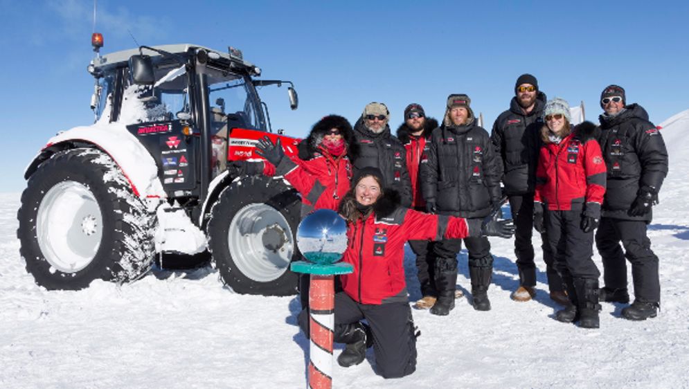 Un tracteur a vaincu le Pôle Sud