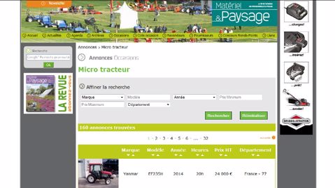 Matériel et Paysage en partenariat avec Agriaffaires Matériel et Paysage en partenariat avec Agriaffaires