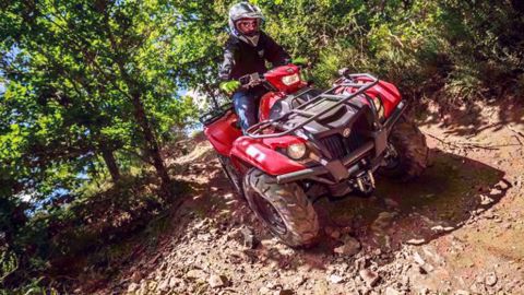 Le Yamaha Kodiak 700 en action Le Yamaha Kodiak 700 en action