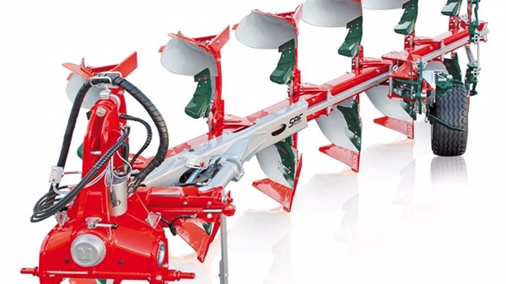 Une charrue  Vogel & Noot pilotée électroniquement