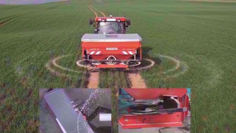 Rauch, Axmat et MSO Messtechnik : Réglage automatique d'un épandeur d'engrais centrifuge au moyen de capteurs Rauch, Axmat et MSO Messtechnik : Réglage automatique d'un épandeur d'engrais centrifuge au moyen de capteurs
