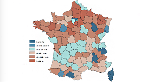 Immatriculations : les départements en tête en 2016 Immatriculations : les départements en tête en 2016