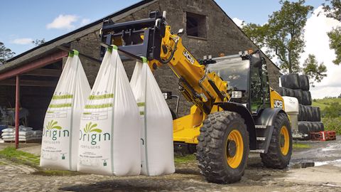 Une chargeuse articulée JCB de grande capacité Une chargeuse articulée JCB de grande capacité