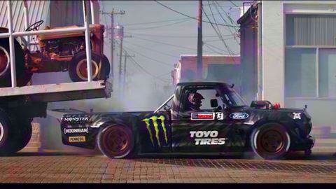 Ken Block effectue un tour de plaine éclair ! Ken Block effectue un tour de plaine éclair !