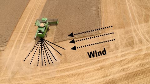 Les John Deere S700 s'adaptent au vent Les John Deere S700 s'adaptent au vent
