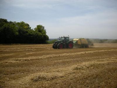 100 à 120 € la tonne de paille. De nombreux éleveurs de la Loire ont déjà fait le déplacement dans l'Oise pour presser la paille.