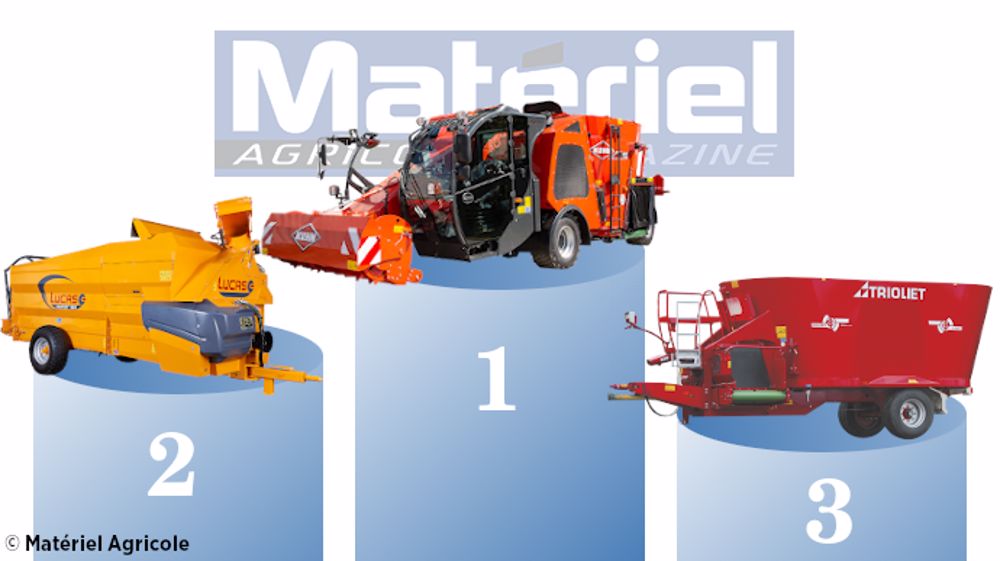 Le trio de tête du nombre d'immatriculations des matériels d'élevage sur le marché français est inchangé.