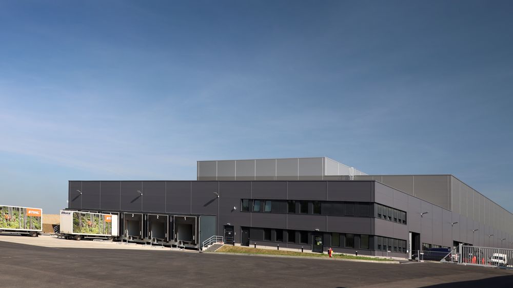 Le site de Stihl à Weinsheim : son nouveau centre logistique de production.