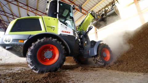 Essai chargeuse Claas Torion 738 T Sinus : un angle bienveillant Essai chargeuse Claas Torion 738 T Sinus : un angle bienveillant