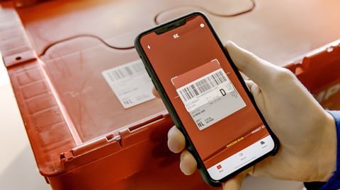 L'App Kramp permet de lire les codes-barres