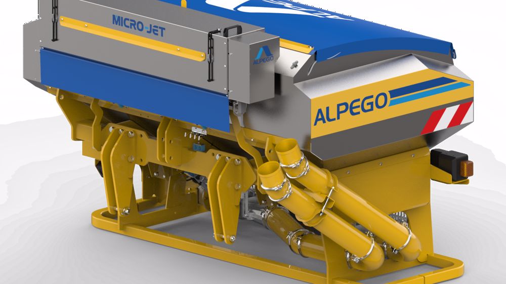 Alpego : Une trémie additionnelle équipée Isobus Alpego : Une trémie additionnelle équipée Isobus