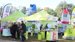 Didier Leynaud sur le stand Aspen de Salonvert en septembre 2016.